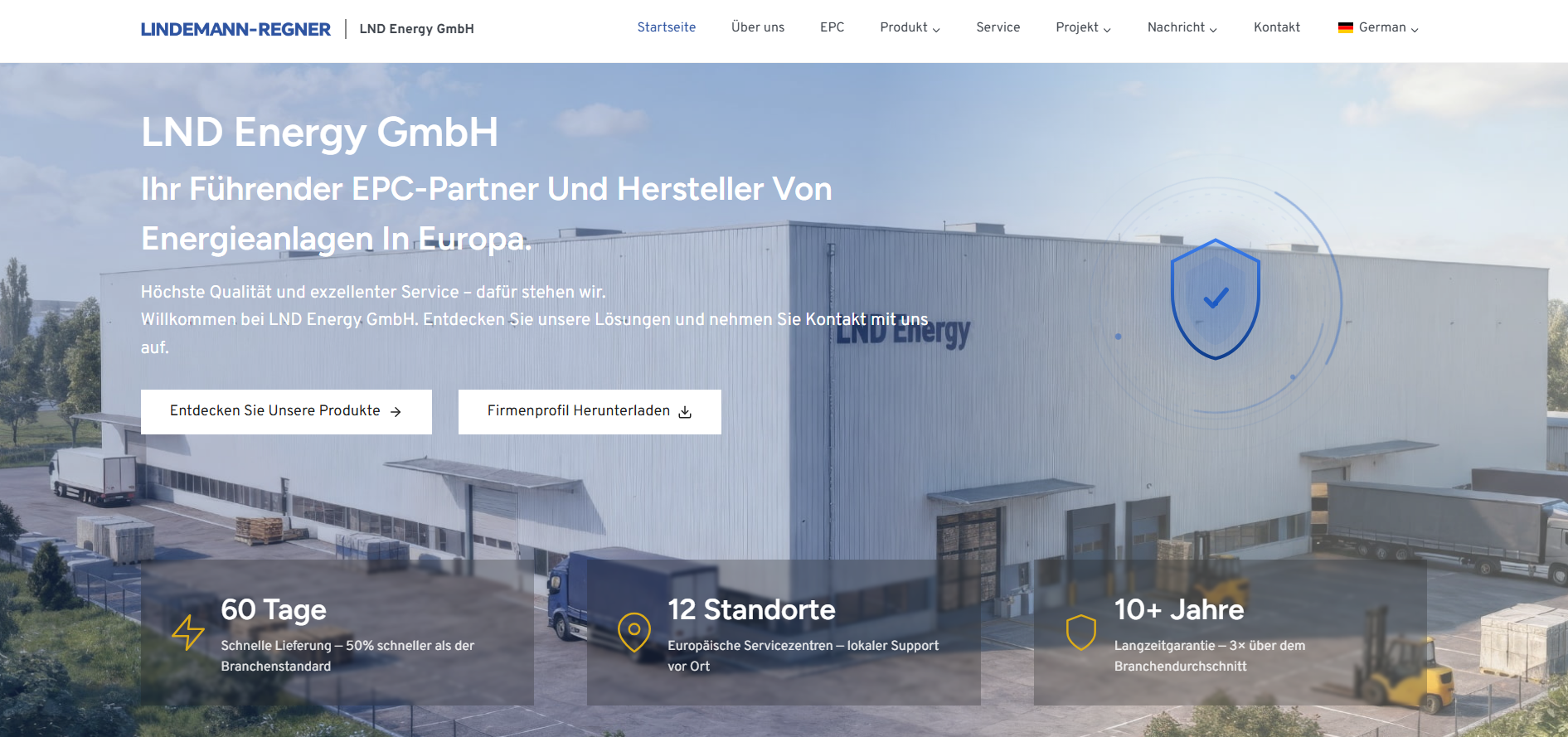 LND Energy GmbH 独立站首页